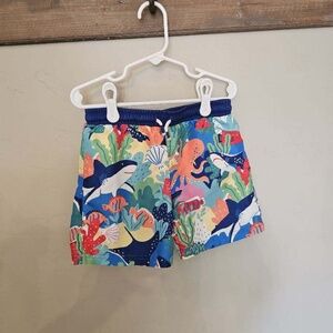 Mini Boden Under the Sea swim trunks